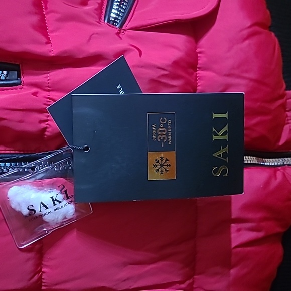 NWT XL red Saki winter jacket - Picture 4 of 5